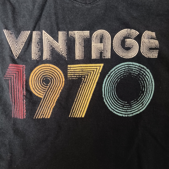 SOLD Retro Women’s 54th Birthday Shirt Vintage 1970 Graphic Cotton Shirt Sz S - Picture 3 of 6